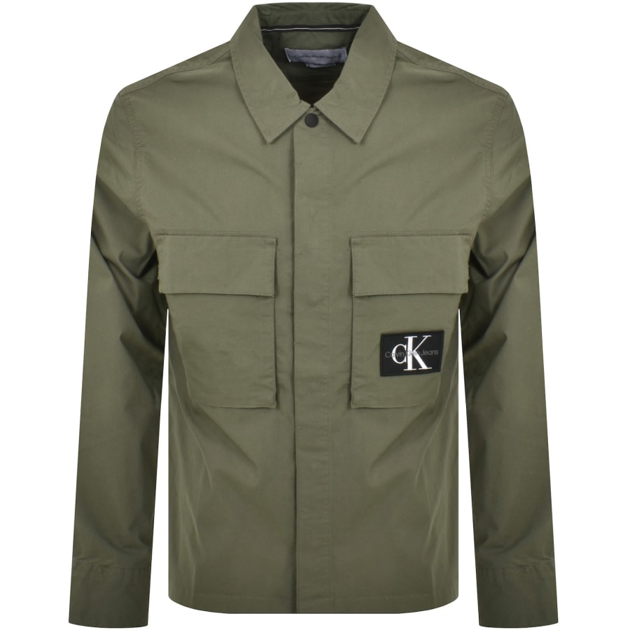 Green calvin klein jacket sales